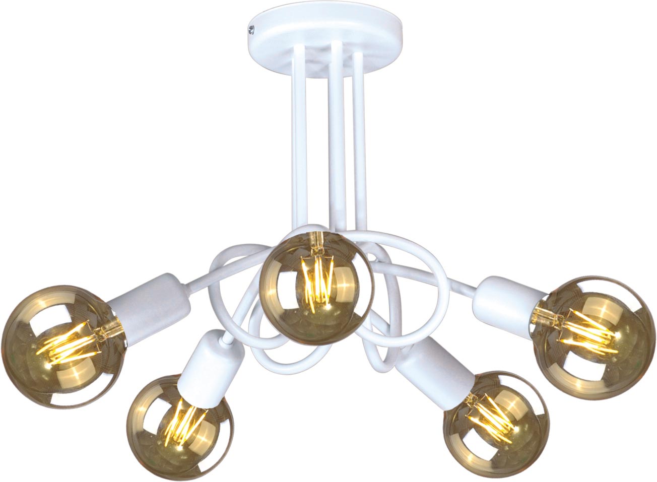 Kaja Deze stropné svietidlo 5x60 W biela K-3611