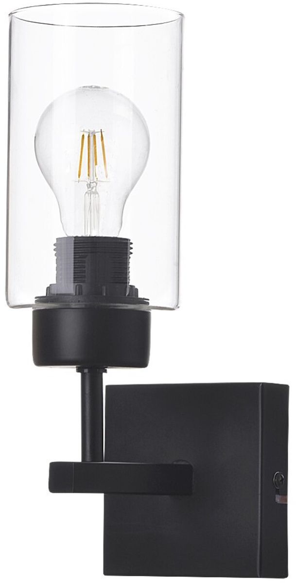 Rabalux Prudence nástenná lampa 1x40 W čierna-priehľadná 2671