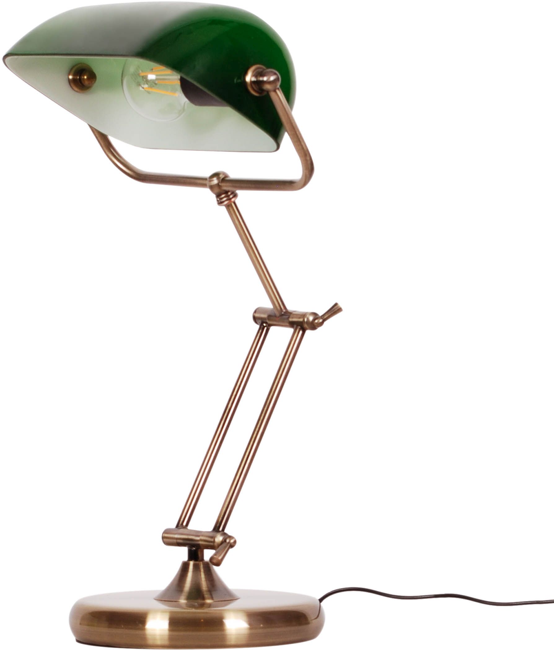 Kaja Mida stolová lampa 1x40 W patinová-zelená K-8041