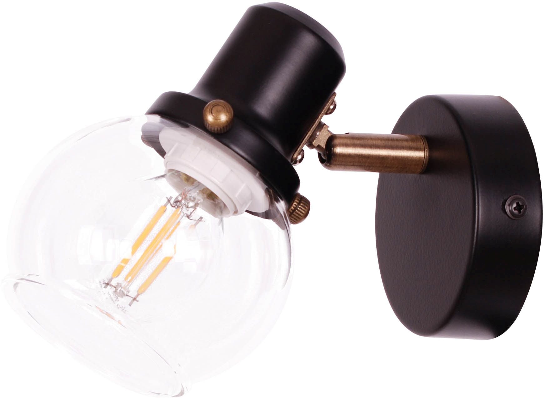 Kaja Defis nástenná lampa 1x25 W čierna K-8111