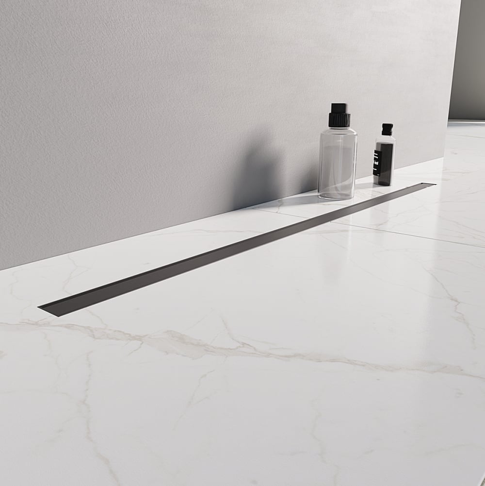 New Trendy Visio Slim Black lineárny odtok 80 cm čierna OL-0078