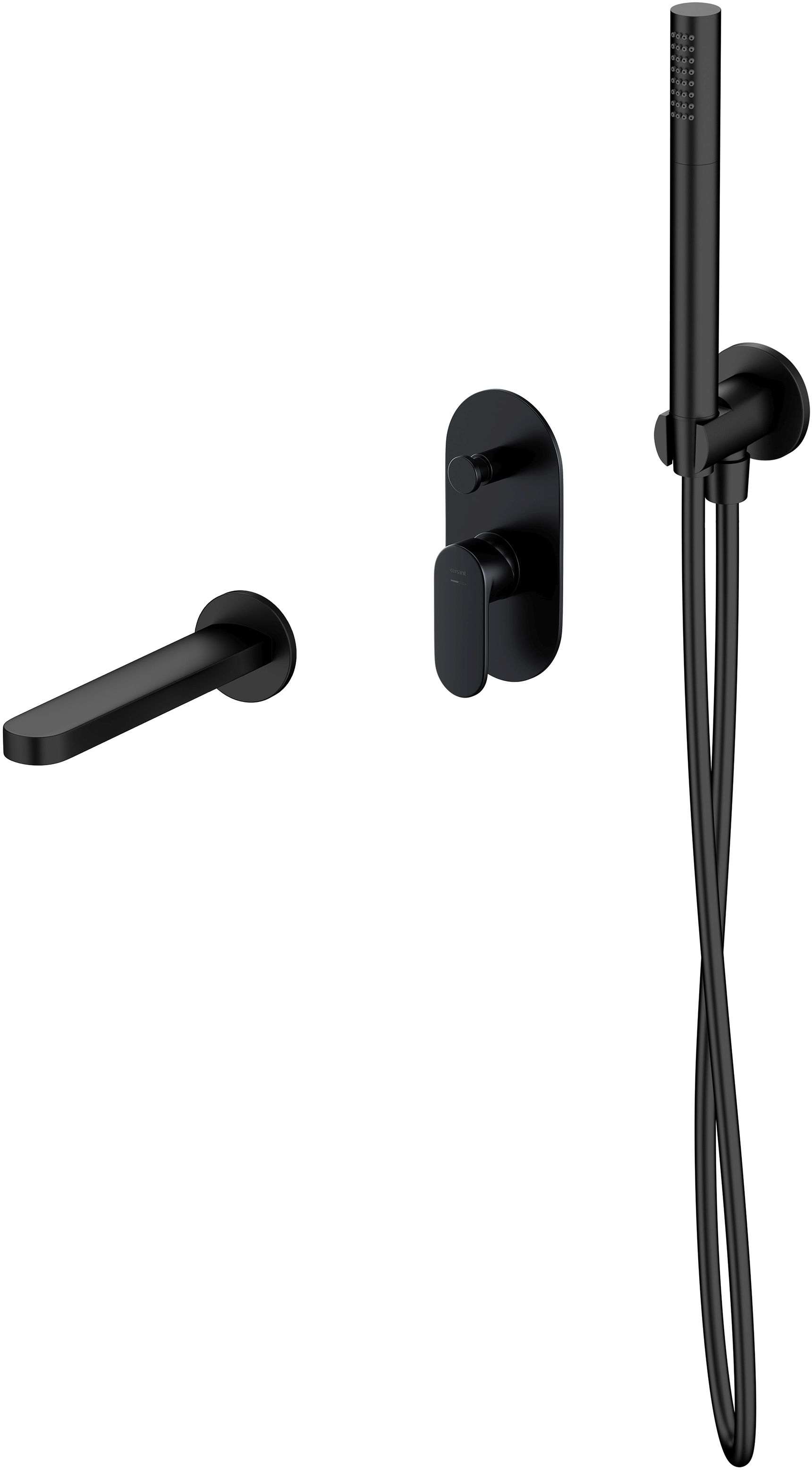 Súprava vaňová/sprchová batéria Cersanit Crea S951-322, sprchová súprava Cersanit Inverto S951-709, S951-557