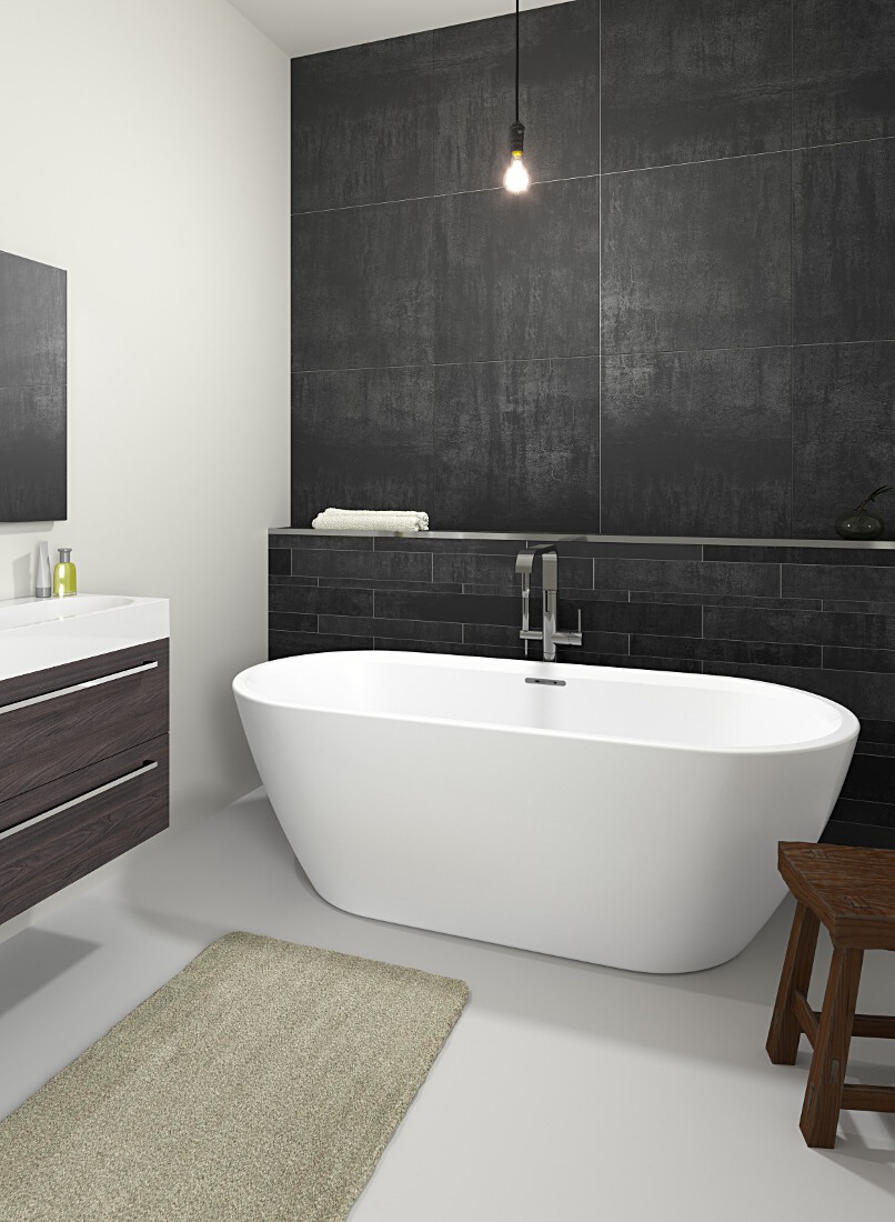 Riho Inspire voľne stojaca vaňa 180x80 cm oválne biela B085004105