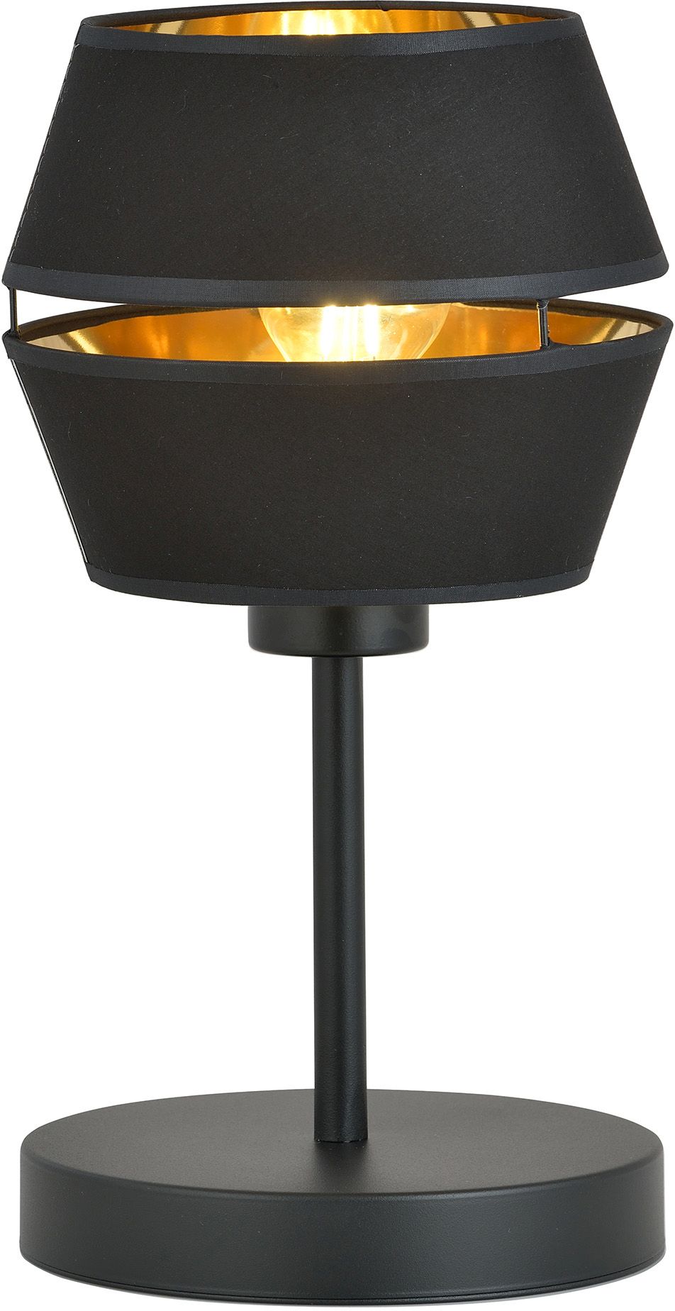 Emibig Piano stolová lampa 1x15 W čierna-zlatá 1183/LN