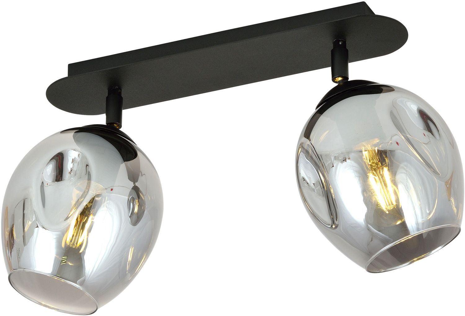Emibig Flow stropné svietidlo 2x60 W čierna 11782