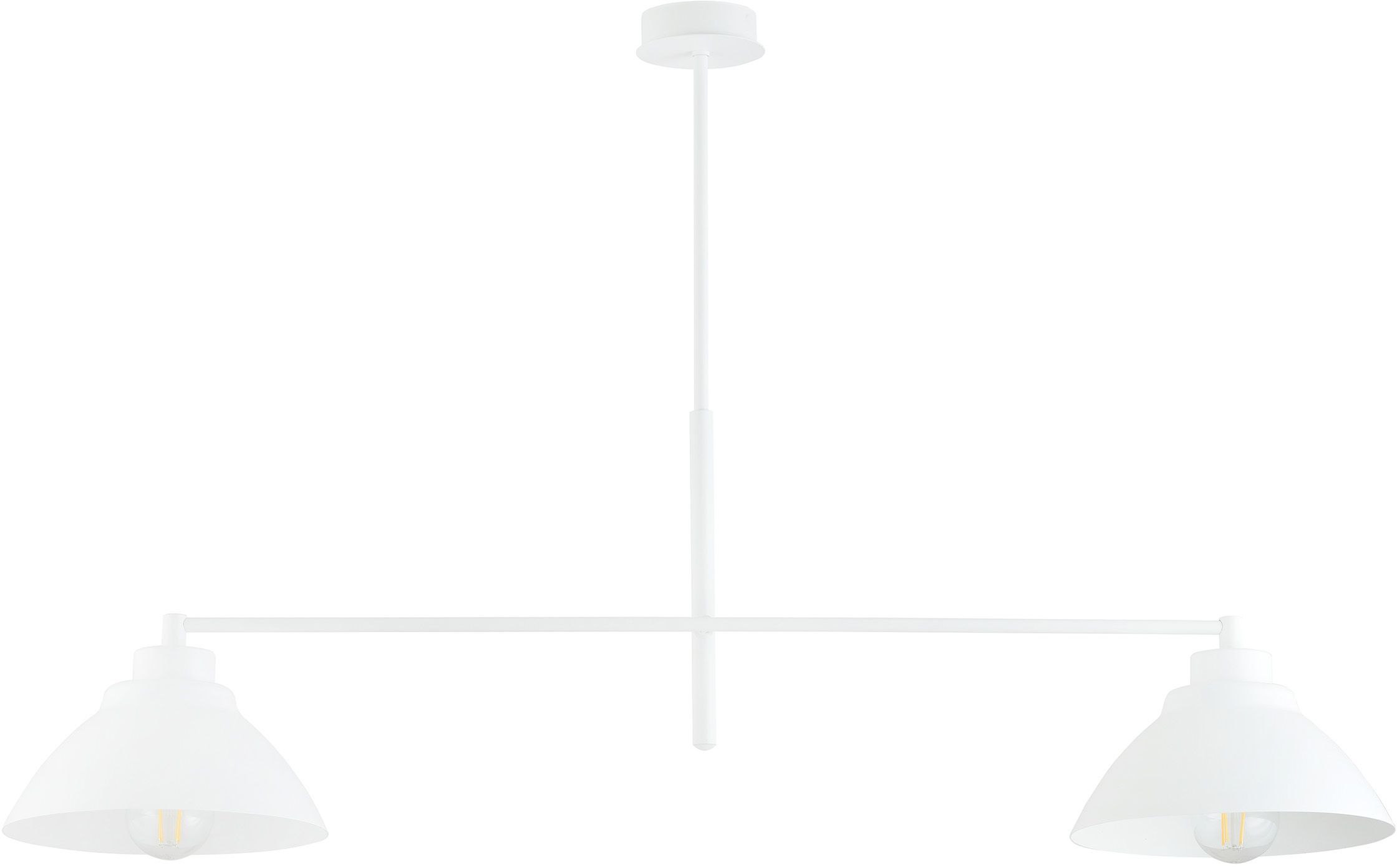 Emibig Maverick stropné svietidlo 2x15 W biela 1212/2