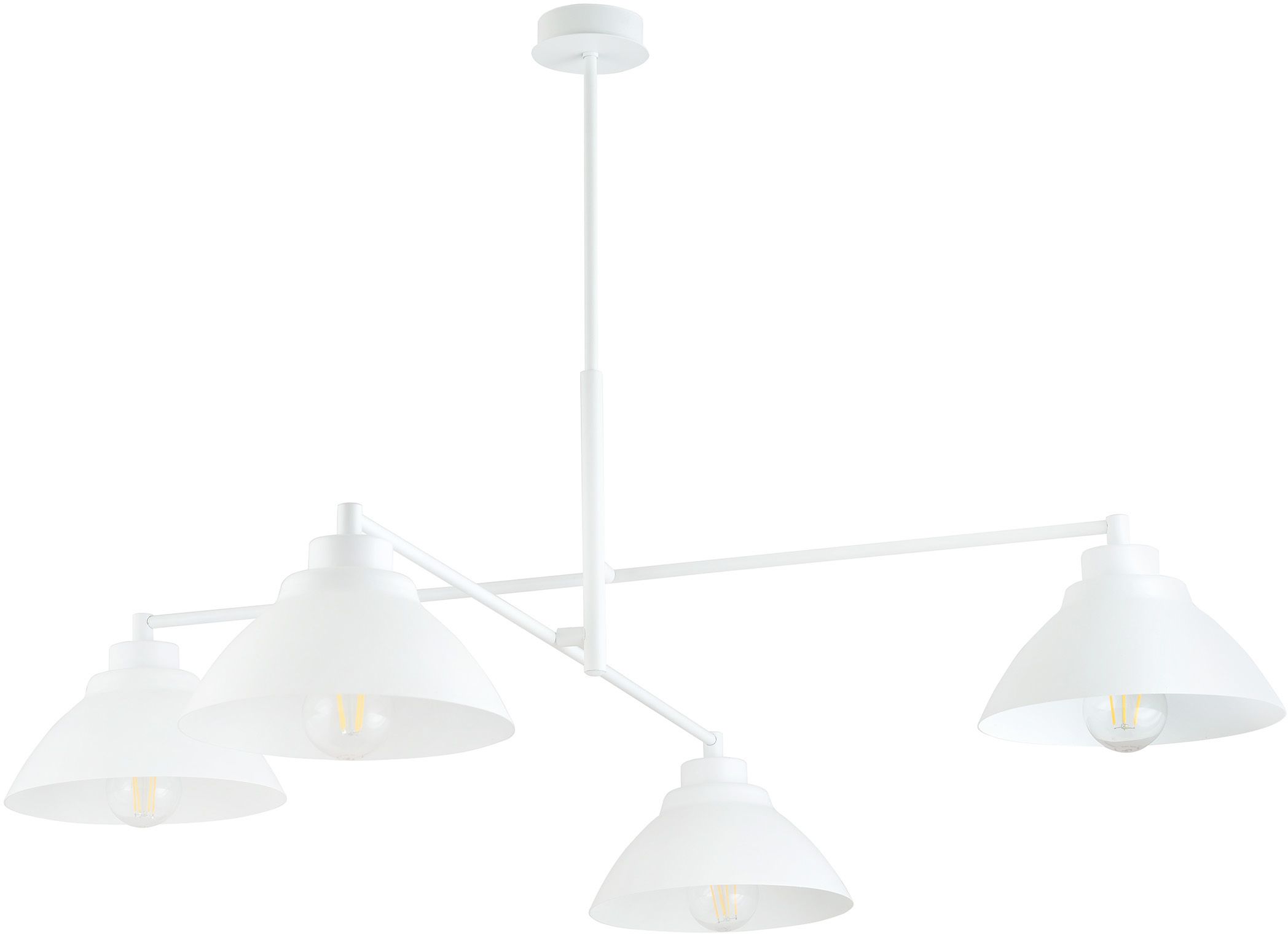 Emibig Maverick stropné svietidlo 4x15 W biela 1212/4