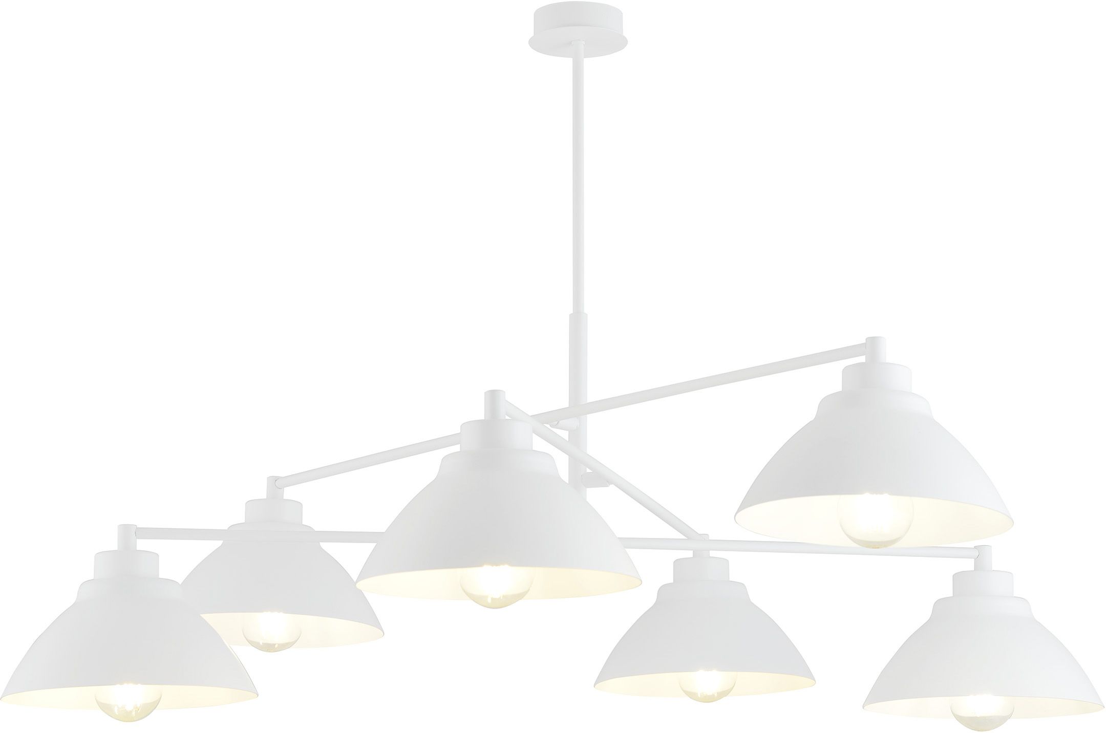 Emibig Maverick stropné svietidlo 6x15 W biela 1212/6