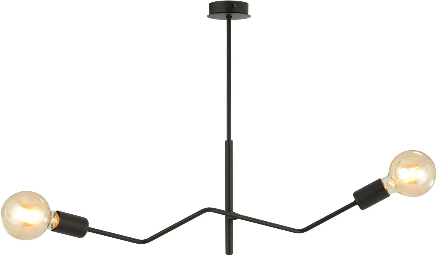 Emibig Frix stropné svietidlo 2x15 W čierna 1126/2