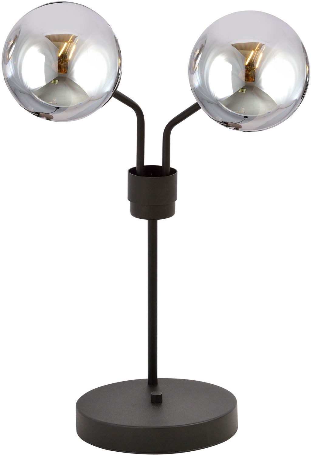 Emibig Nova stolová lampa 2x10 W čierna-grafitová 1140/LN2