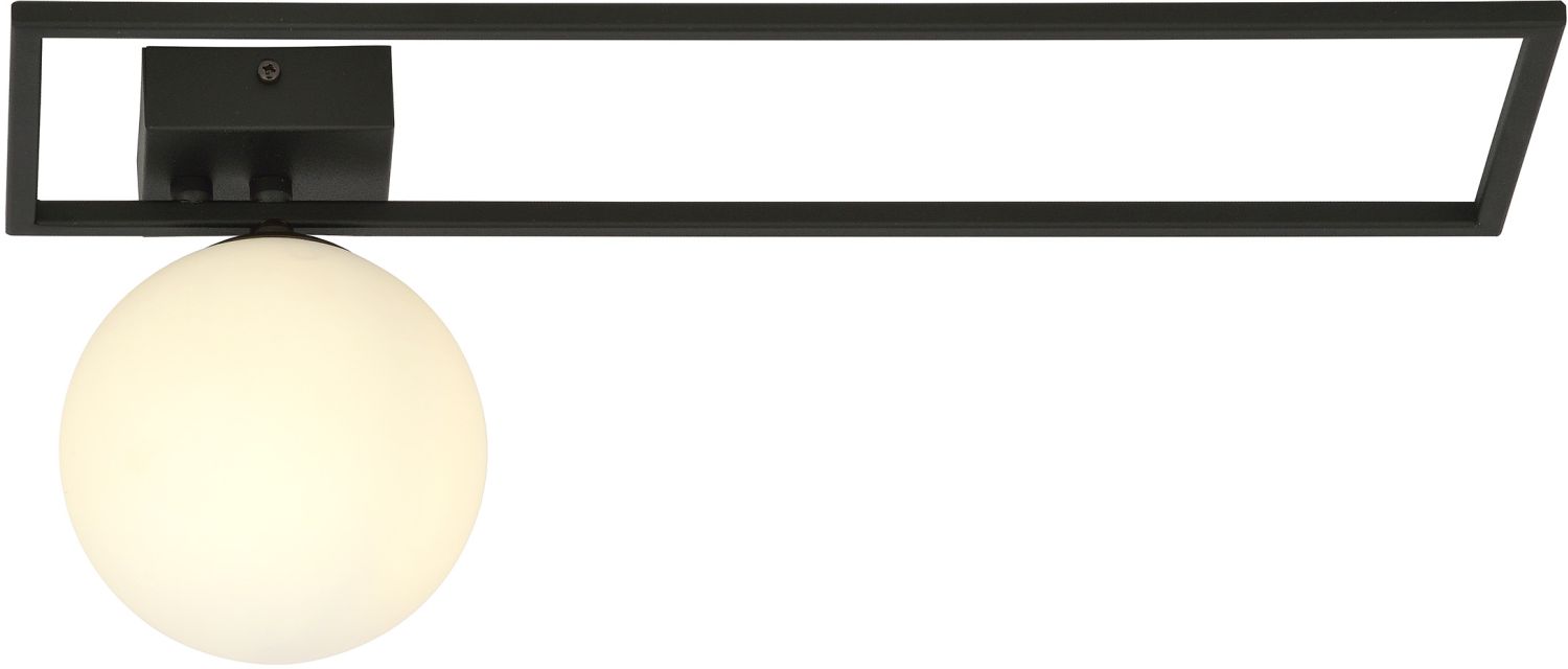 Emibig Imago stropné svietidlo 1x10 W čierna-opalová 1130/1B