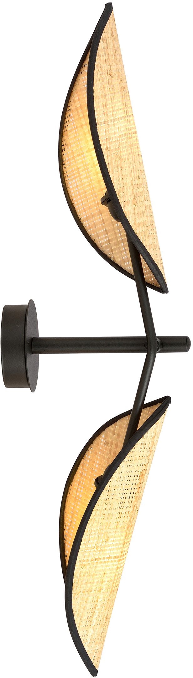 Emibig Vene nástenná lampa 2x10 W čierna-béžová 1160/K2