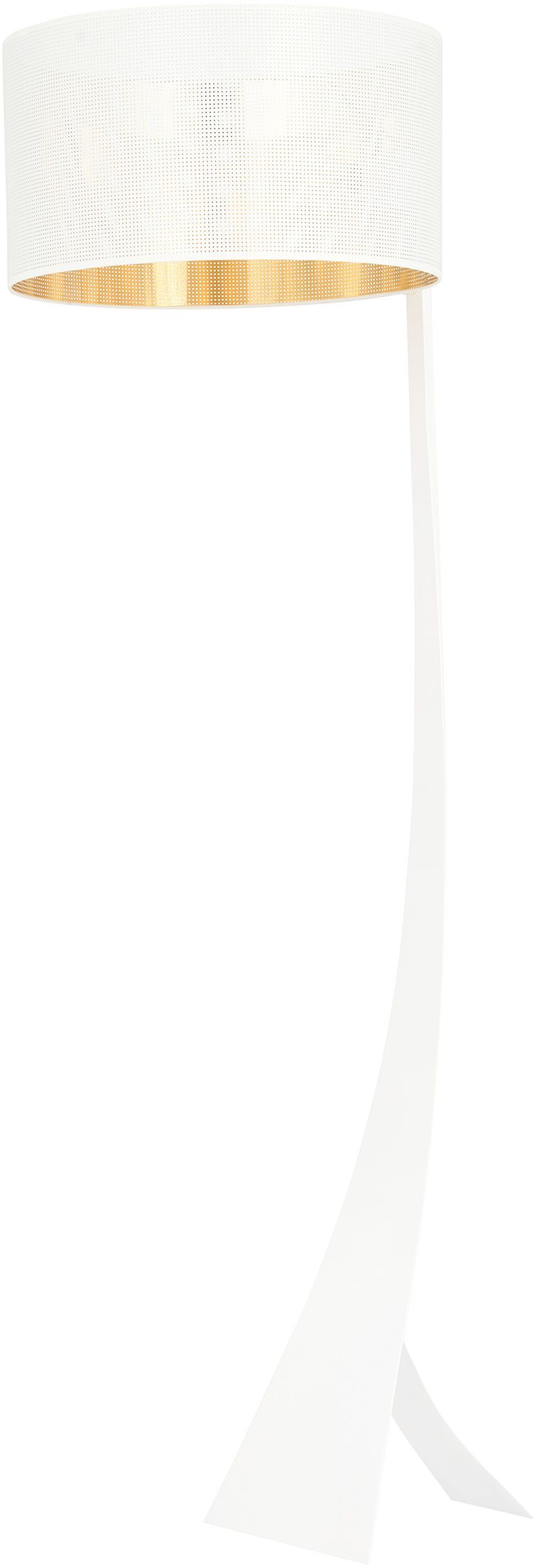 Emibig Estrella stojaca lampa 1x15 W biela-zlatá 1155/LP1