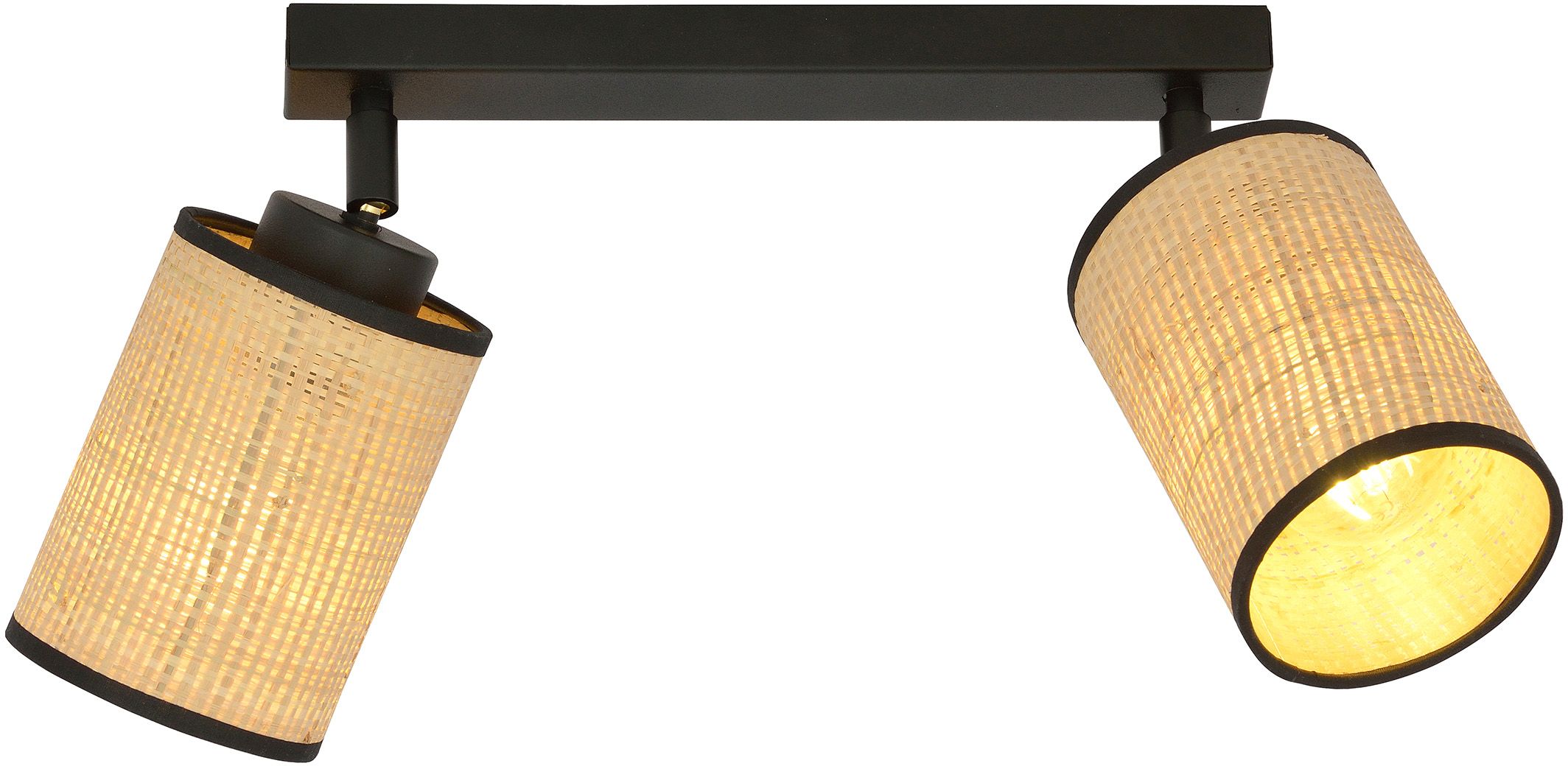 Emibig Yoga stropné svietidlo 2x15 W čierna-béžová 1151/2
