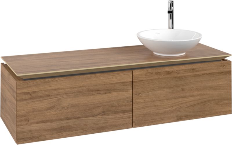 Villeroy & Boch Legato skrinka 140x50x38 cm závesné pod umývadlo dub B58900RH