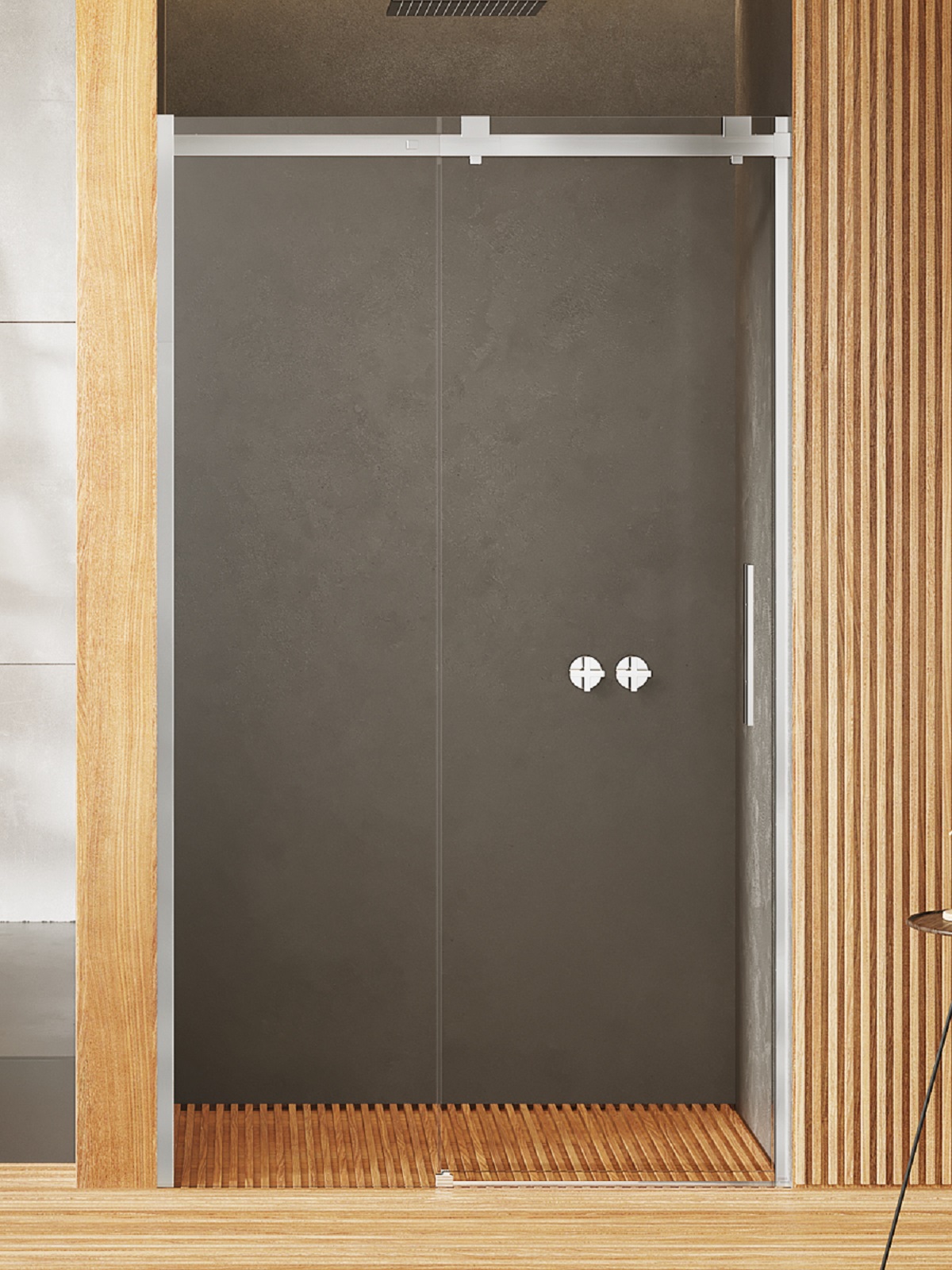 New Trendy Softi sprchové dvere 100 cm posuvné chróm lesklá/priehľadné sklo EXK-3895