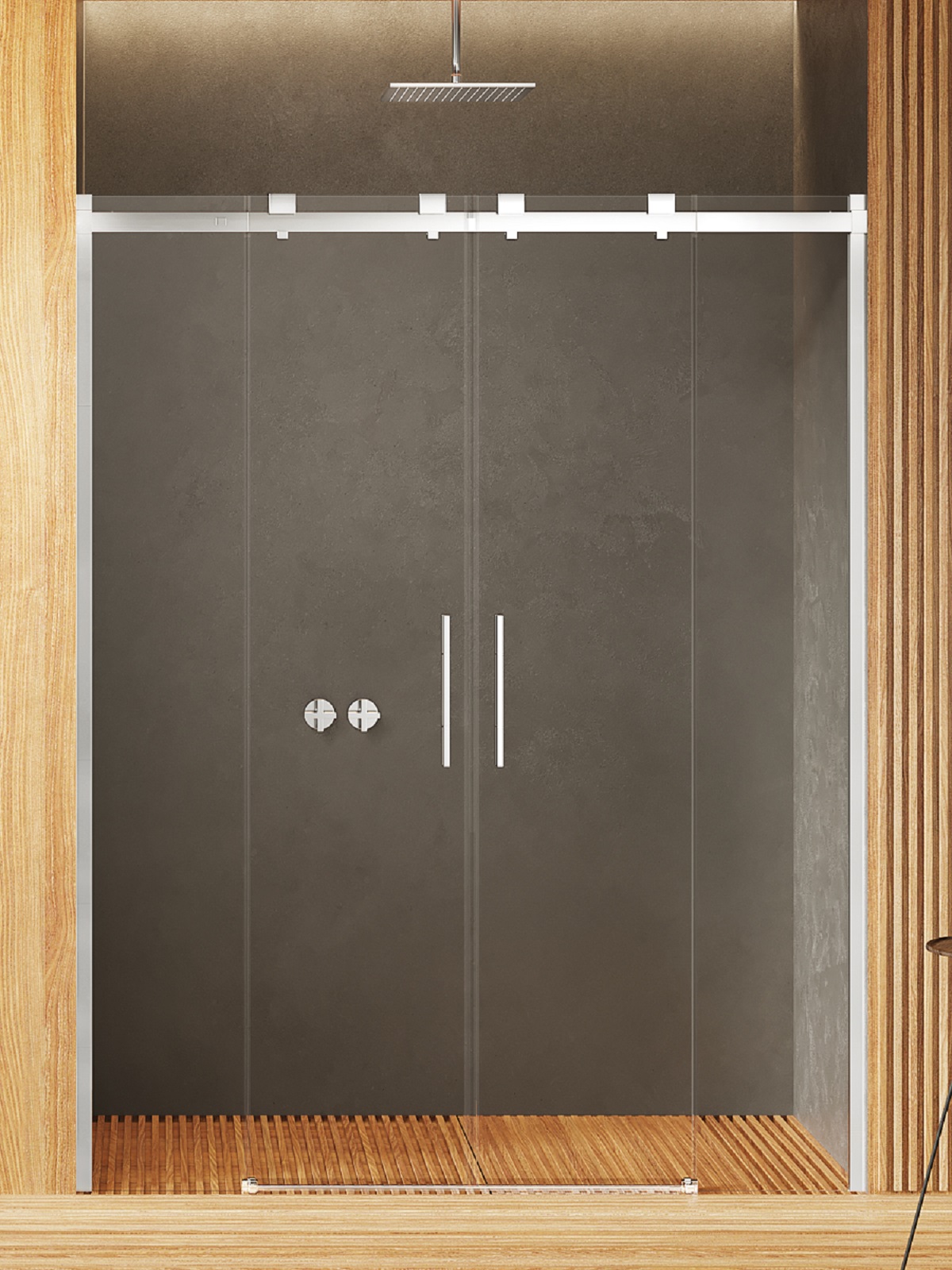 New Trendy Softi sprchové dvere 180 cm posuvné chróm lesklá/priehľadné sklo EXK-3909