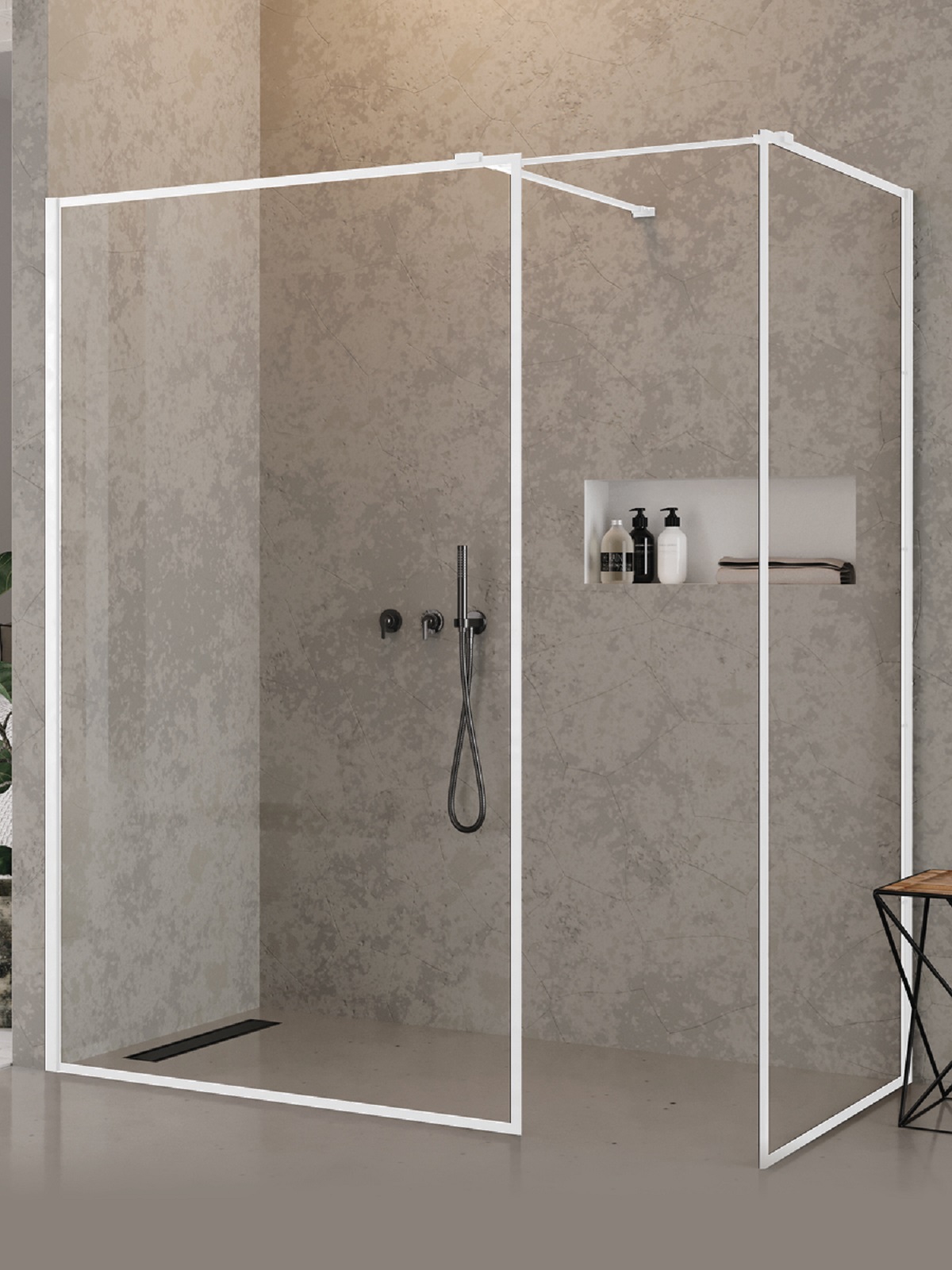 New Trendy New Modus White sprchový kút walk-in 120x120 cm obdĺžniková EXK-2318