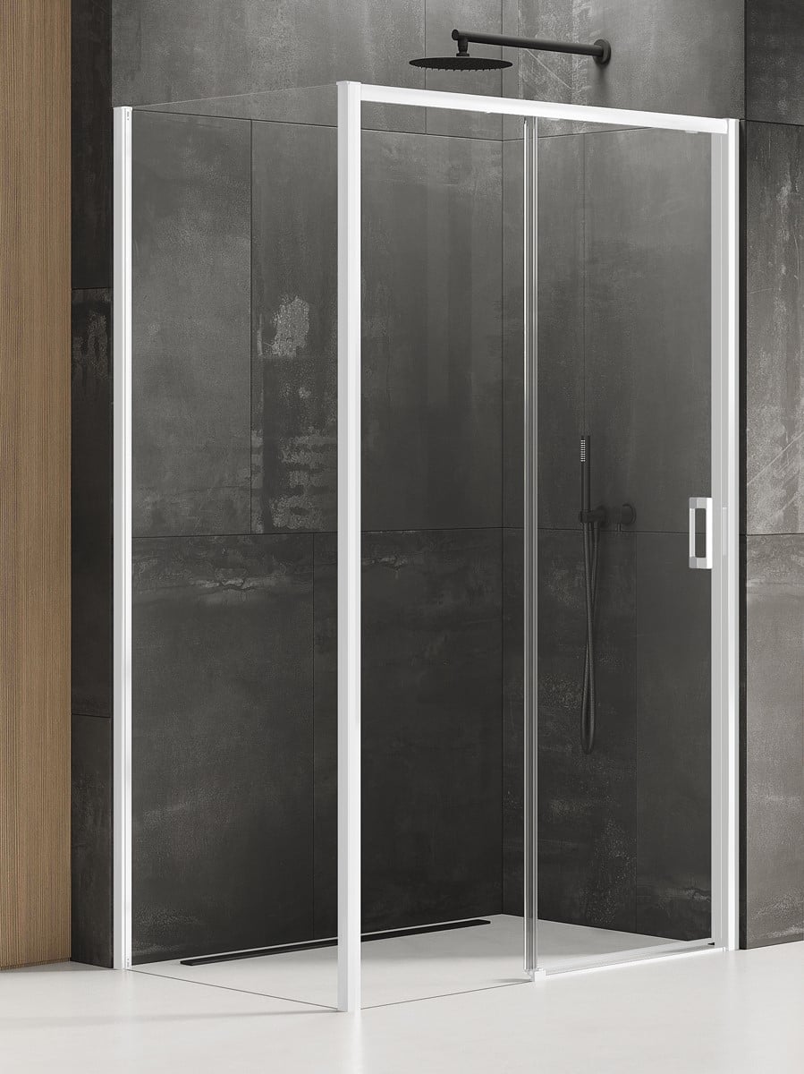 New Trendy Prime White sprchovací kút 150x80 cm štvorcová biela matné/priehľadné sklo K-1377