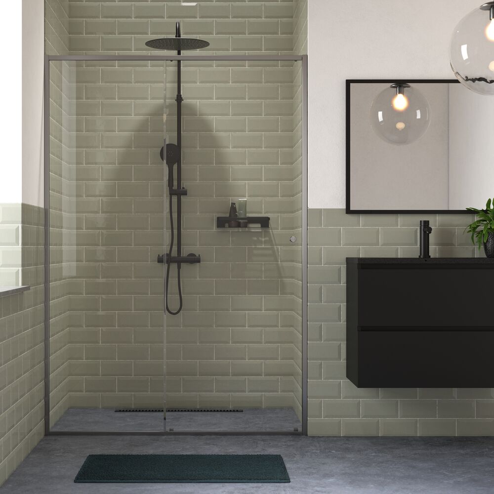 Sealskin Contour sprchové dvere 140 cm skladané matná/priehľadné sklo CD121406145100