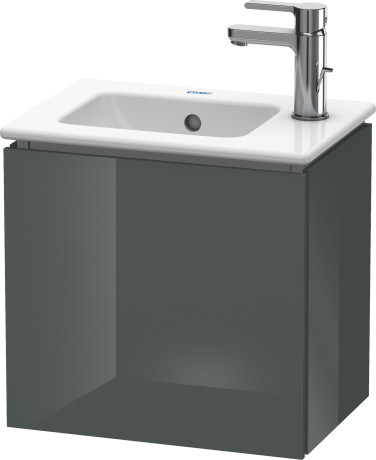 Duravit L-Cube skrinka 42x29.4x40 cm závesná kúpeľňová skrinka pod umývadlo sivá LC6272L8383