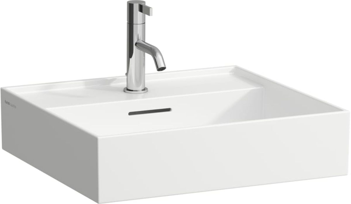 Laufen Kartell umývadlo 50x46 cm obdĺžnik klasické umývadlo-umývadlo na nábytok biela H8103320001041