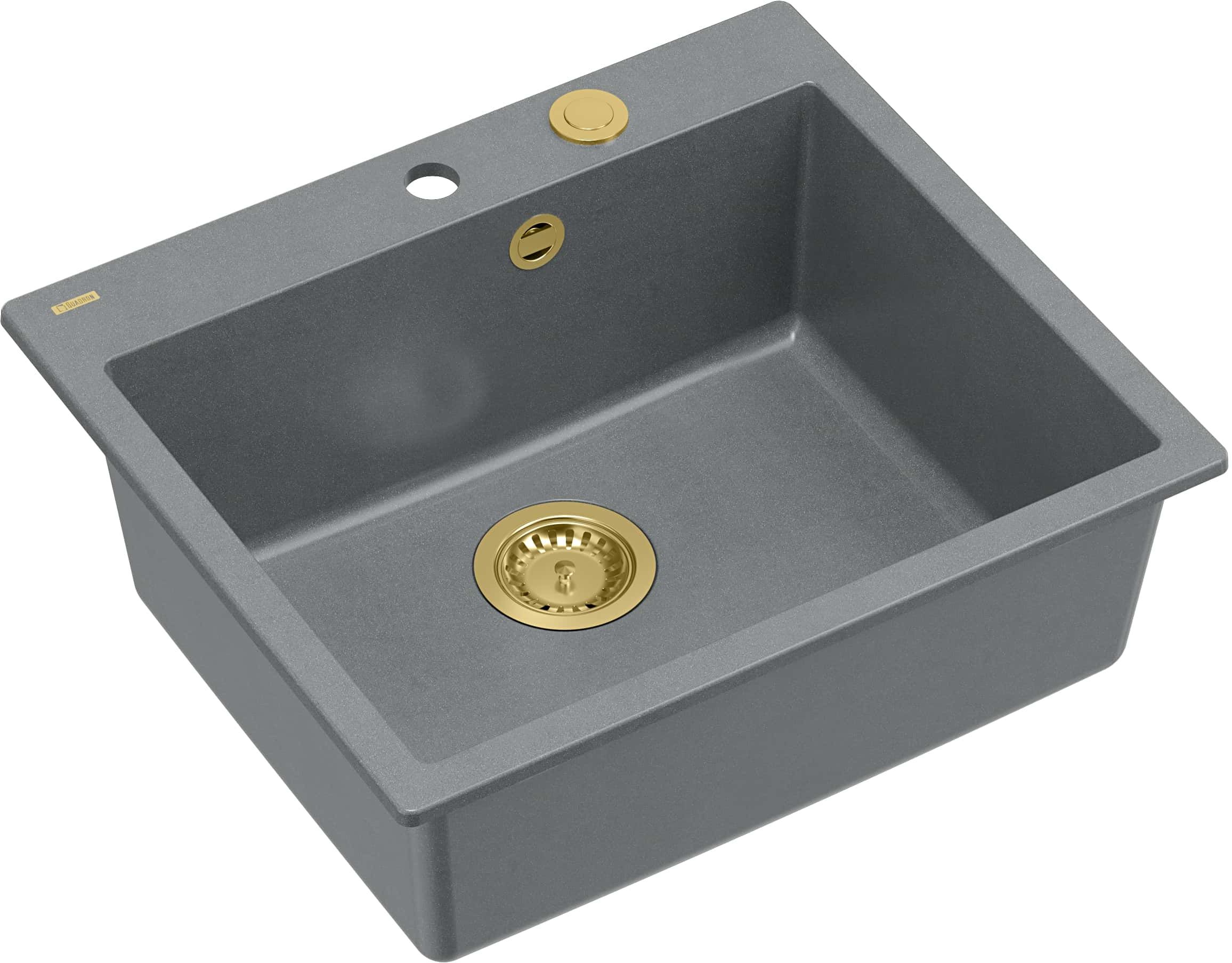 Quadron Morgan drez graniteq 57x50 cm sivá/grafitová/ónyxová HB8304U5-G1_P2O