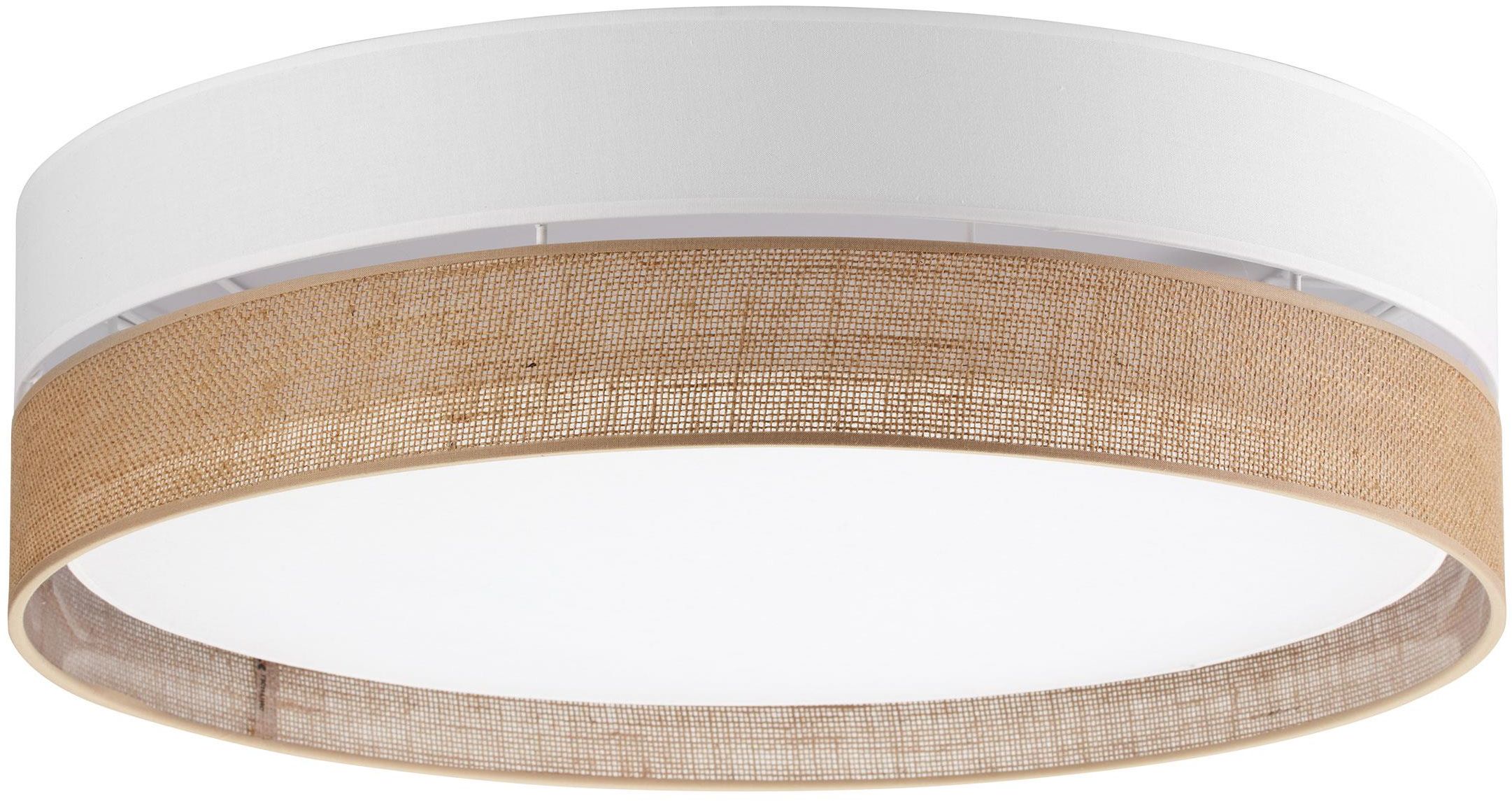 TK Lighting Linobianco stropné svietidlo 4x15 W biela-hnedá 6578