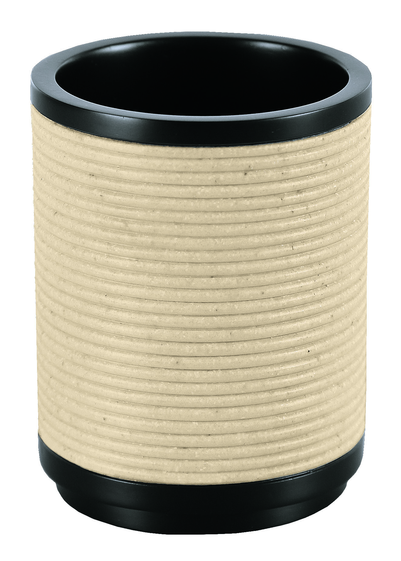 Kleine Wolke Runa pohár na zubné kefky čierna-béžová 8087202852