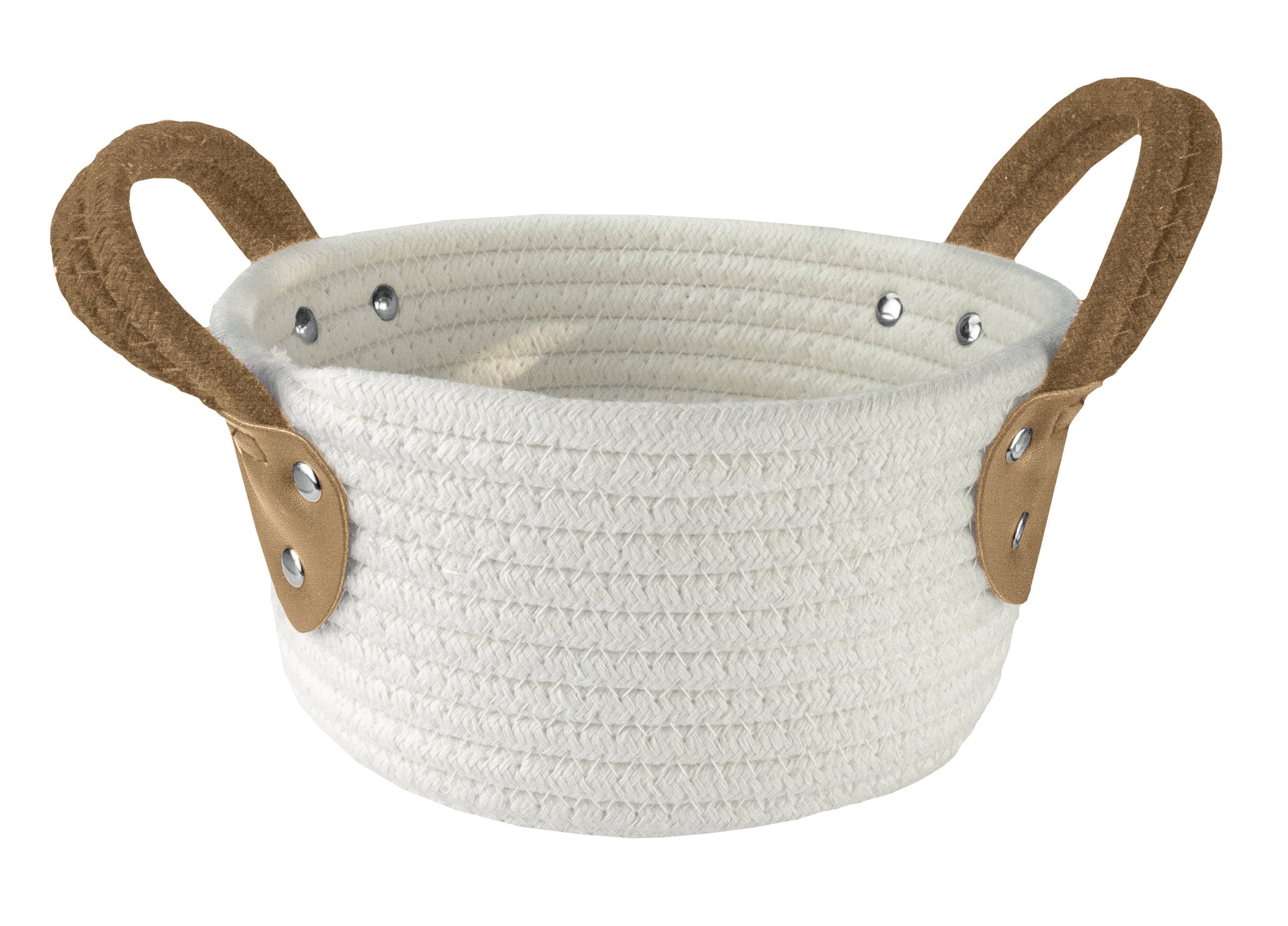Kleine Wolke Patch kúpeľňový košík biela-hnedá 8649270059