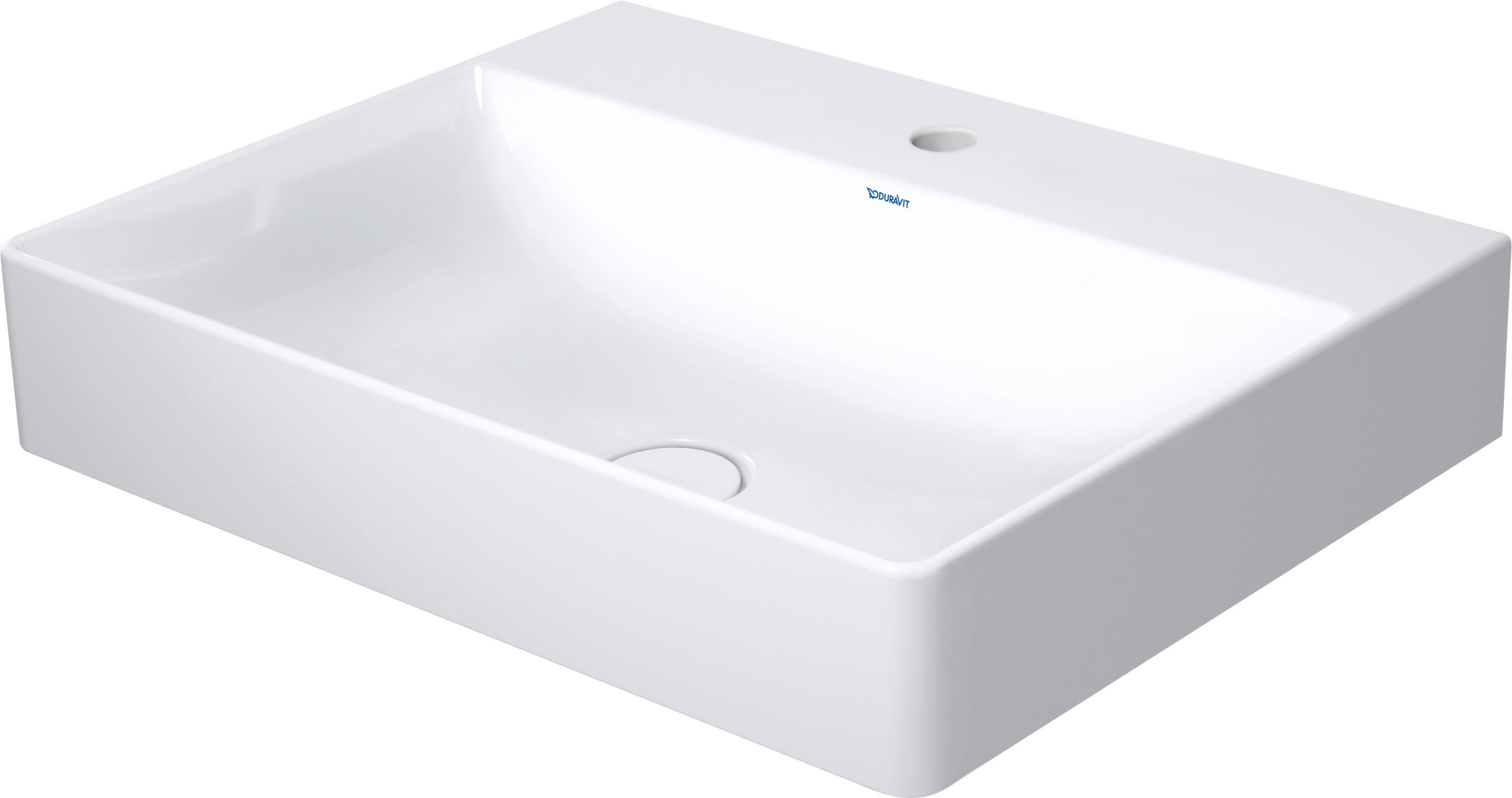 Duravit DuraSquare umývadlo 60x47 cm obdĺžnik klasické umývadlo-umývadlo na nábytok biela 2353600079