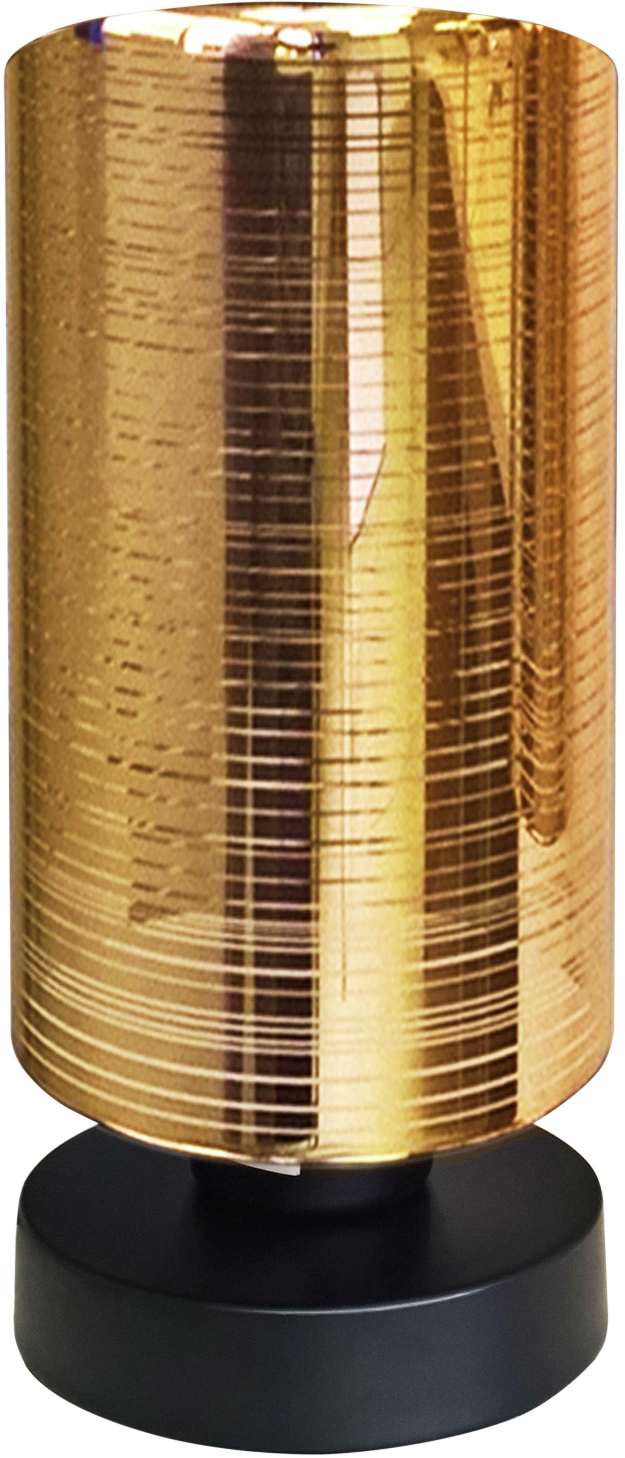 Candellux Cox stolová lampa 1x60 W čierna-zlatá 41-59376