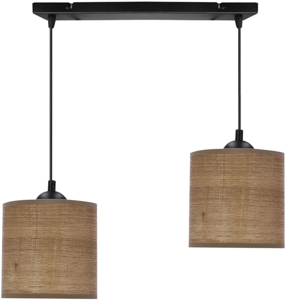 Candellux Legno závesné svietidlo 2x40 W čierna-béžová 32-18328