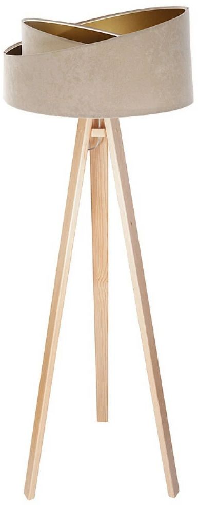 BPS Koncept Galaxy stojaca lampa 1x60 W zlatá-drevo 060P-029