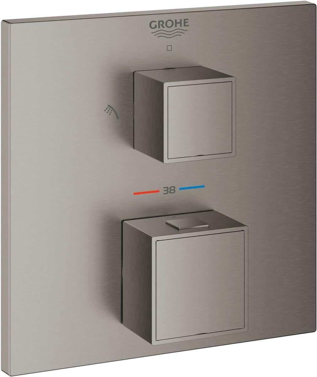 Grohe Grohtherm Cube sprchová batéria podomietková áno Brushed Hard Graphite 24154AL0