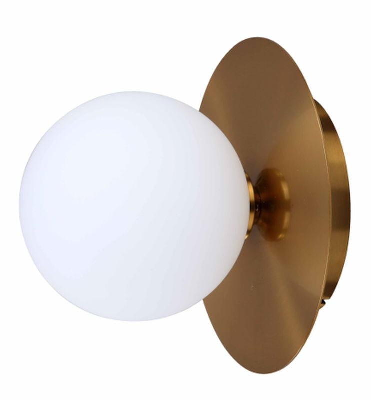 Light Prestige Roma nástenná lampa 1x5 W biela-zlatá LP-1345/1WGD