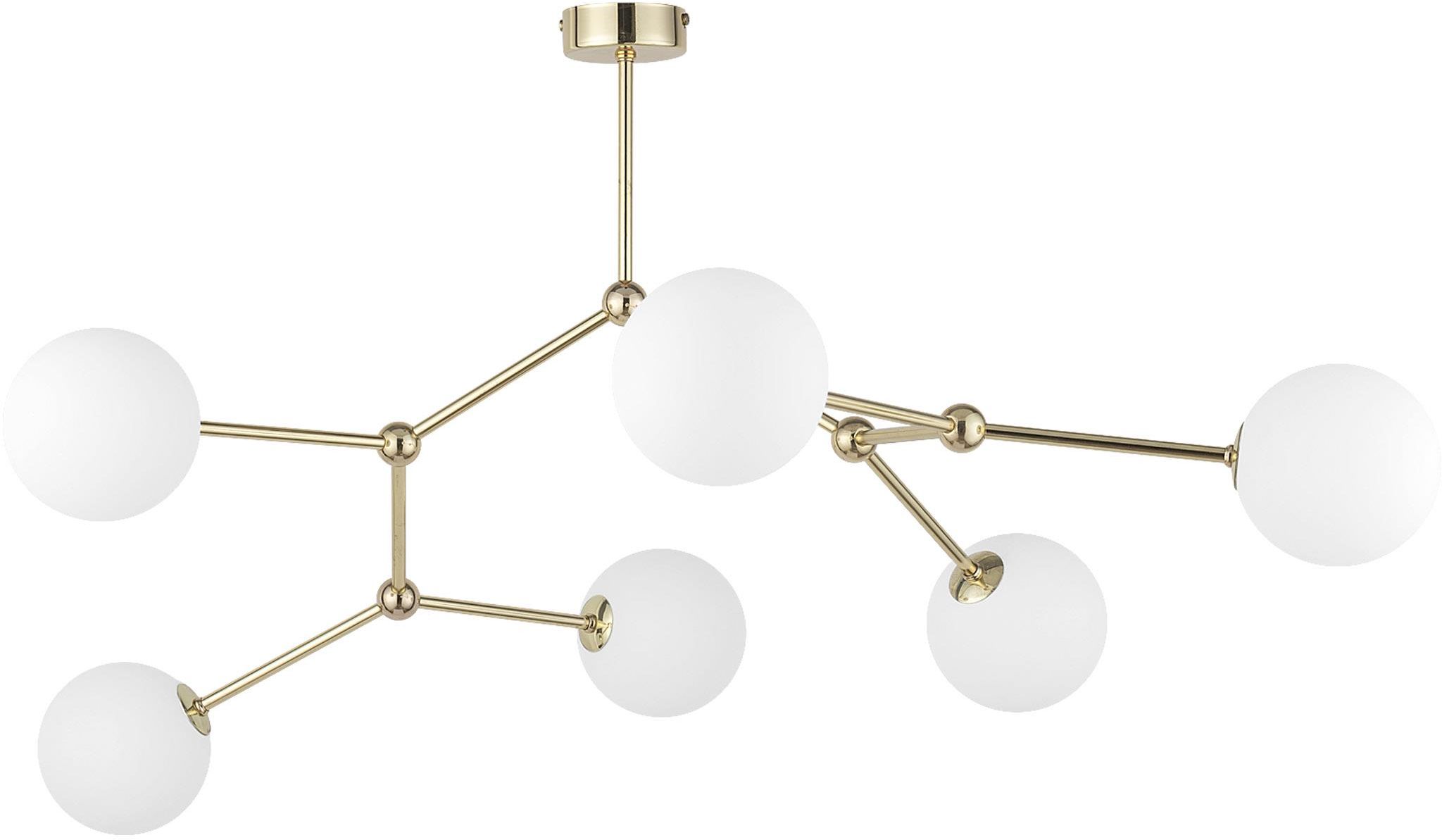 TK Lighting Fairy stropné svietidlo 6x6 W biela-zlatá 3532