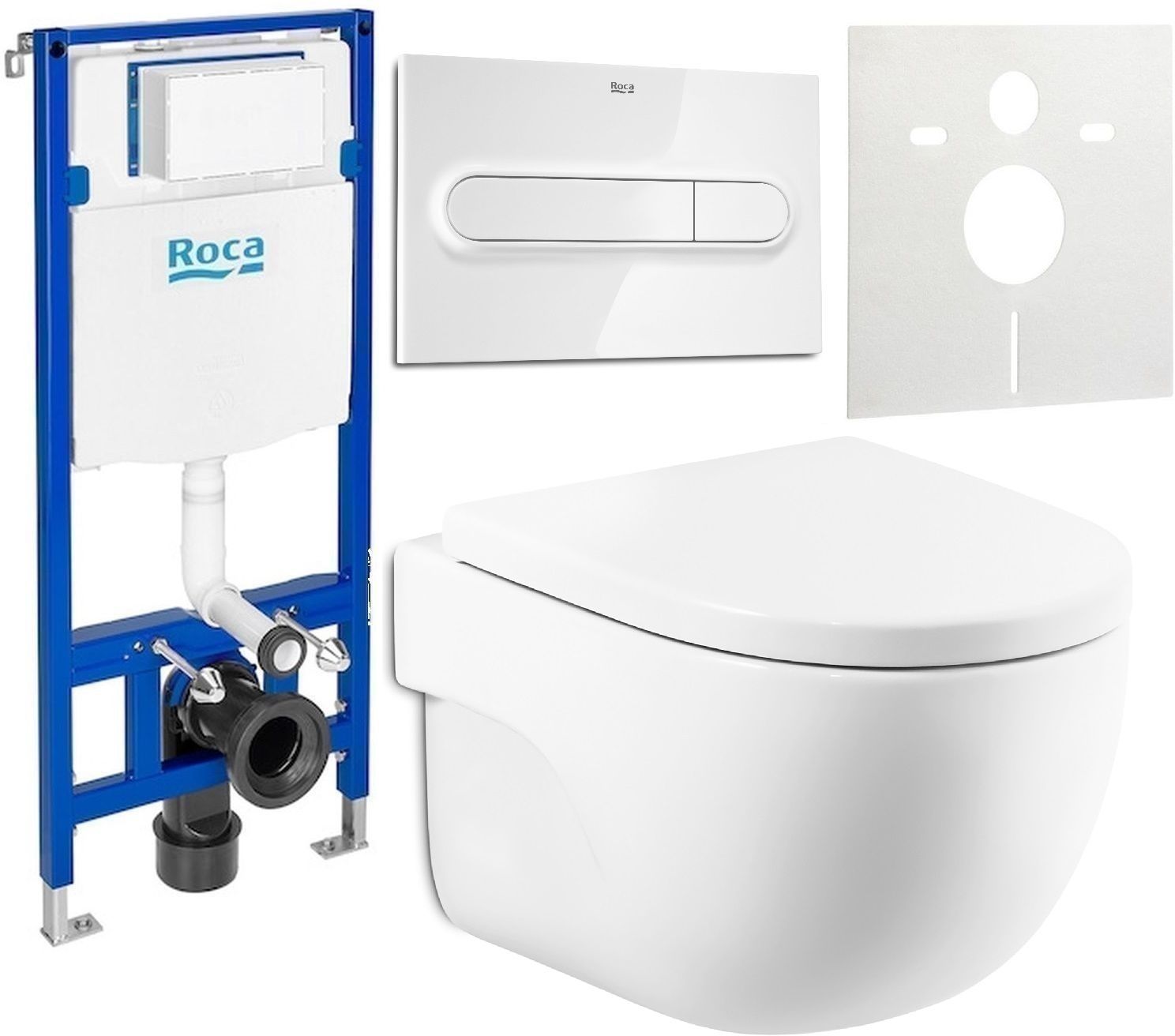 Súprava WC misa Roca Meridian A346244000, podomietková konštrukcia Roca Duplo A890070020, A8012AC00B, A890195000, A890063000