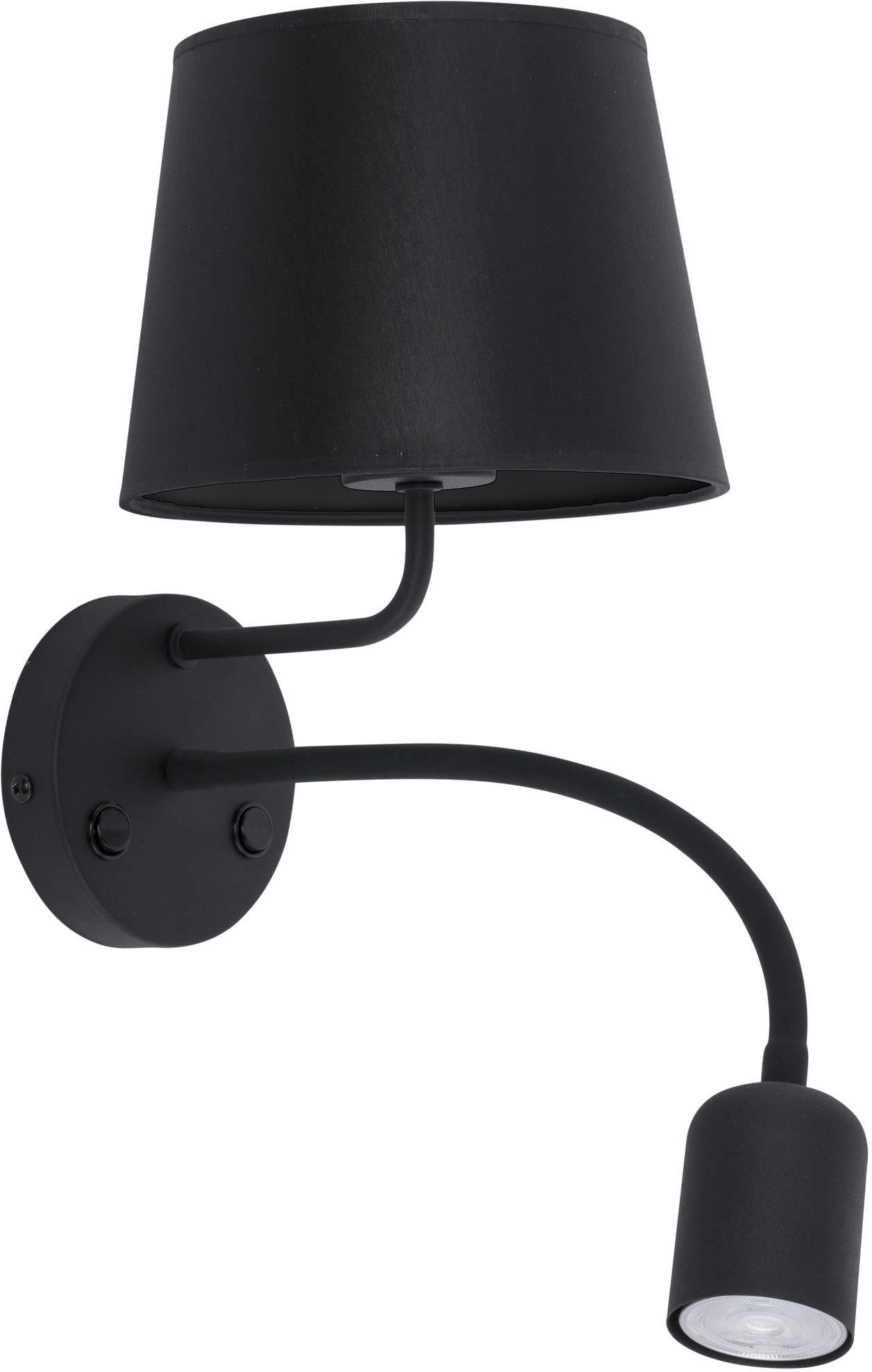 TK Lighting Maja nástenná lampa 2x W čierna 2537