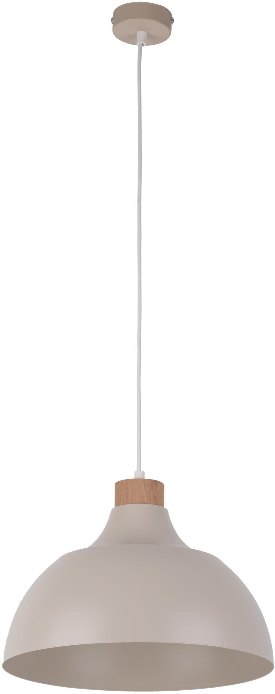 TK Lighting Cap závesné svietidlo 1x15 W drevená-béžová 5664