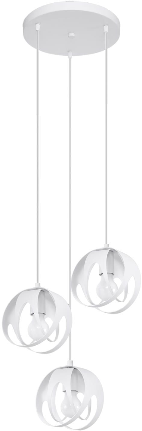 Sollux Lighting Tulos závesné svietidlo 3x60 W biela SL.1084