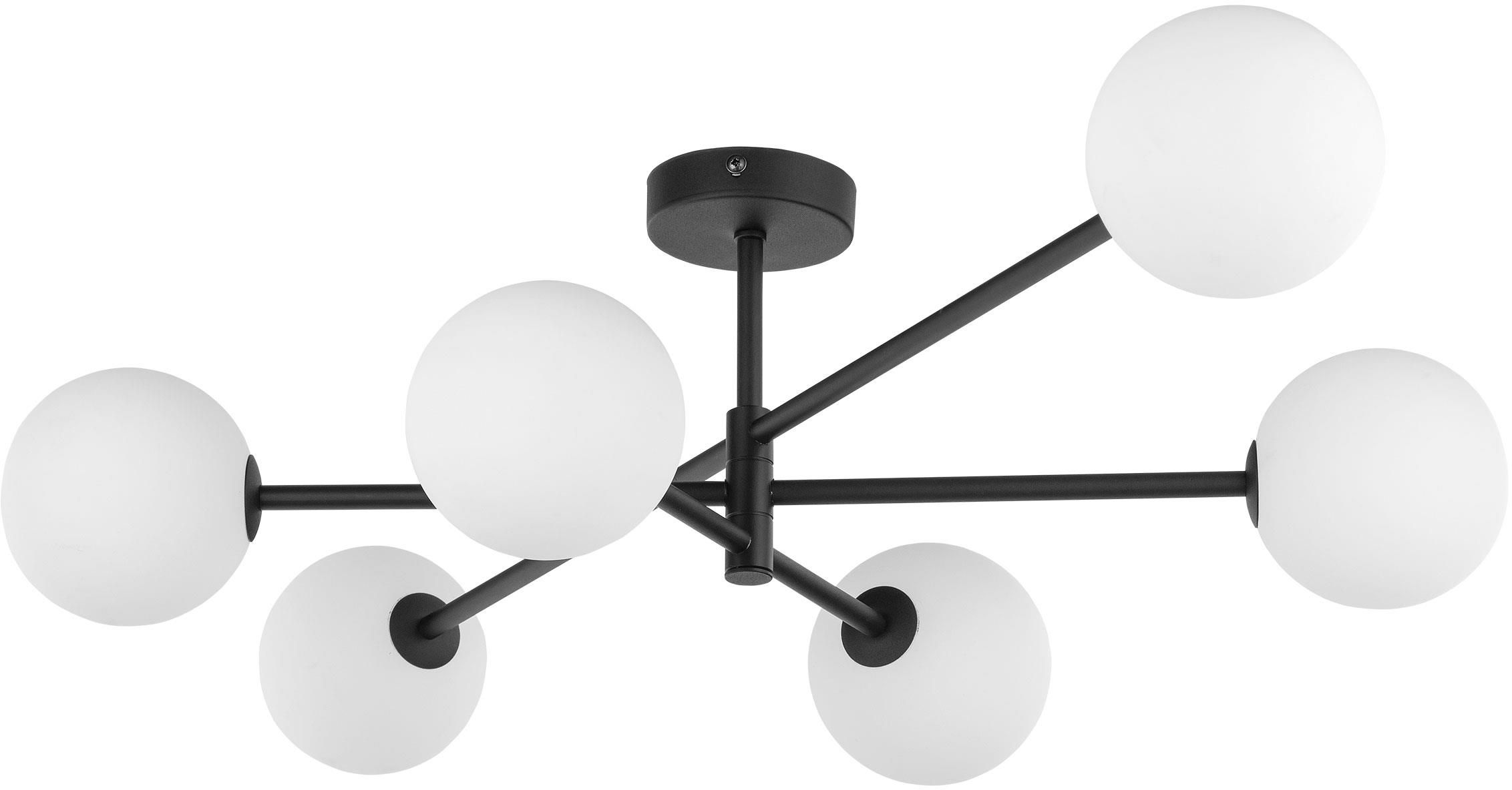 TK Lighting Sarius stropné svietidlo 6x6 W biela-čierna 4734