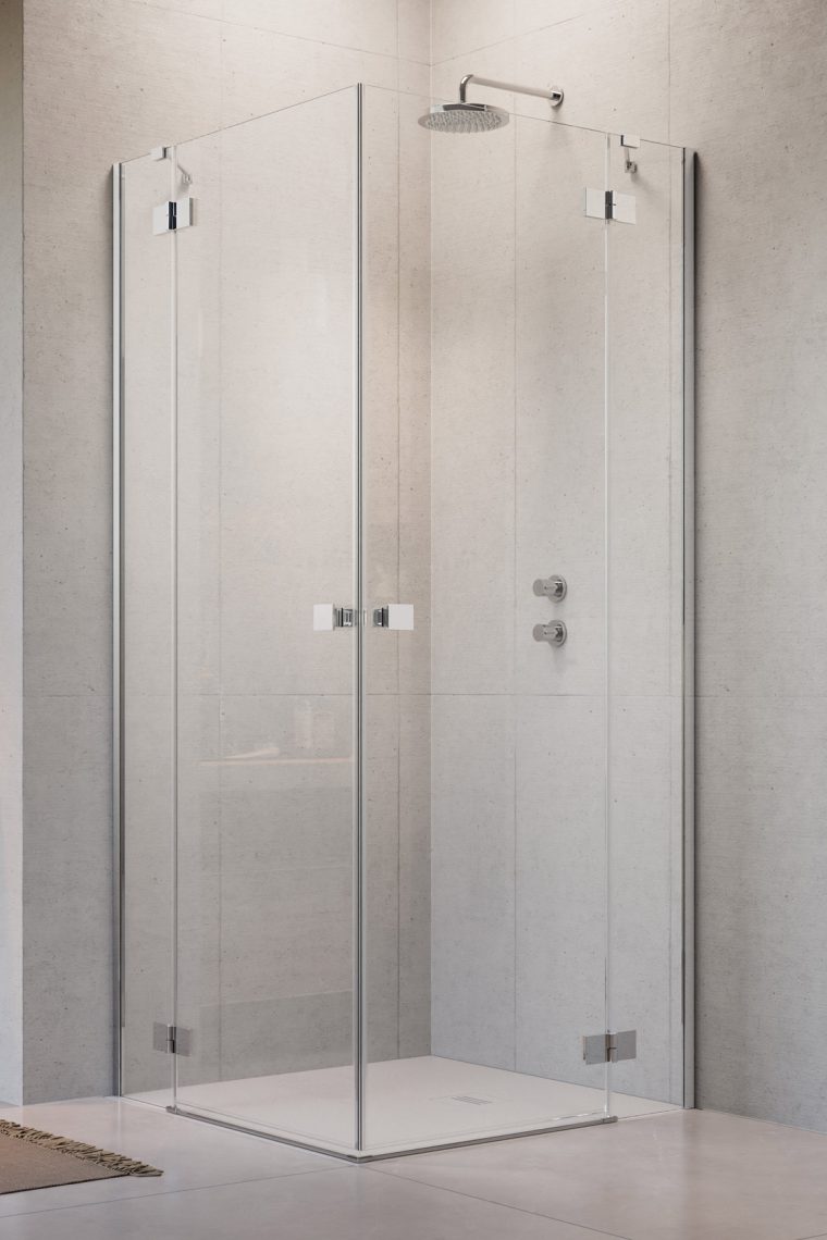 Radaway Essenza New KDD sprchovací kút časť ľavá 100x100 cm obdĺžniková chromová lesklé/priehľadné sklo 1385062-01-01L