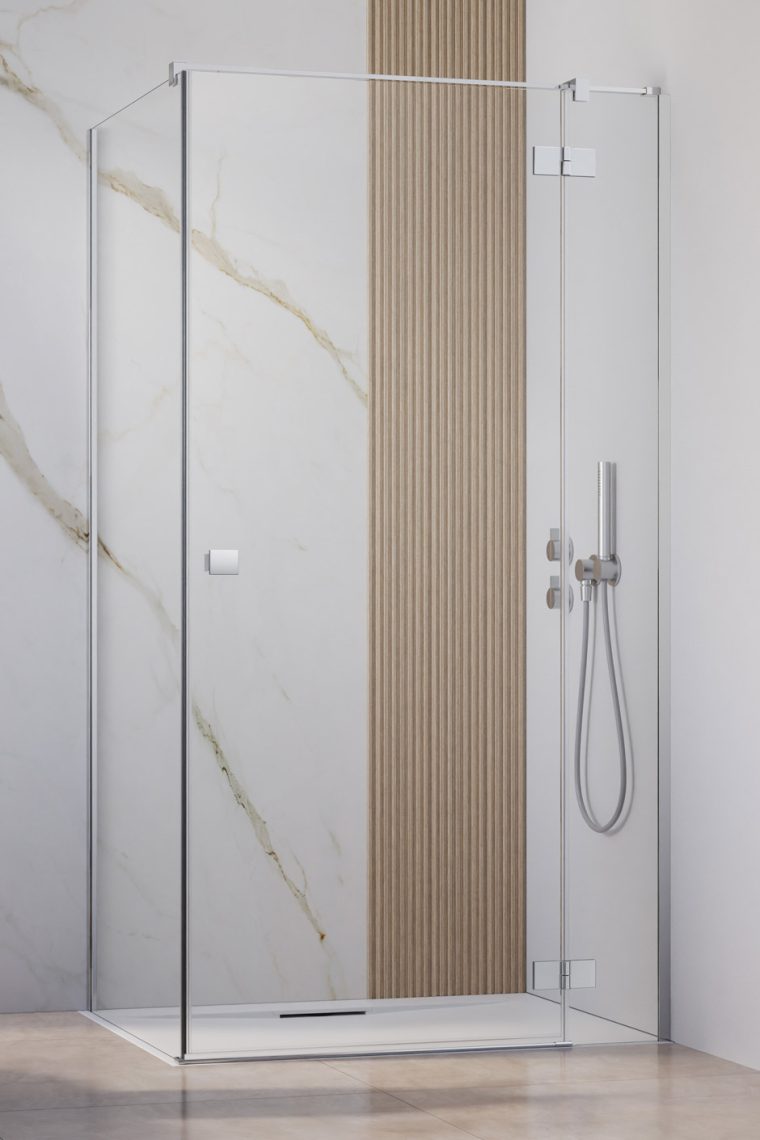 Radaway Essenza New KDJ sprchové dvere 110 cm výklopné chróm lesklá/priehľadné sklo 1385041-01-01R