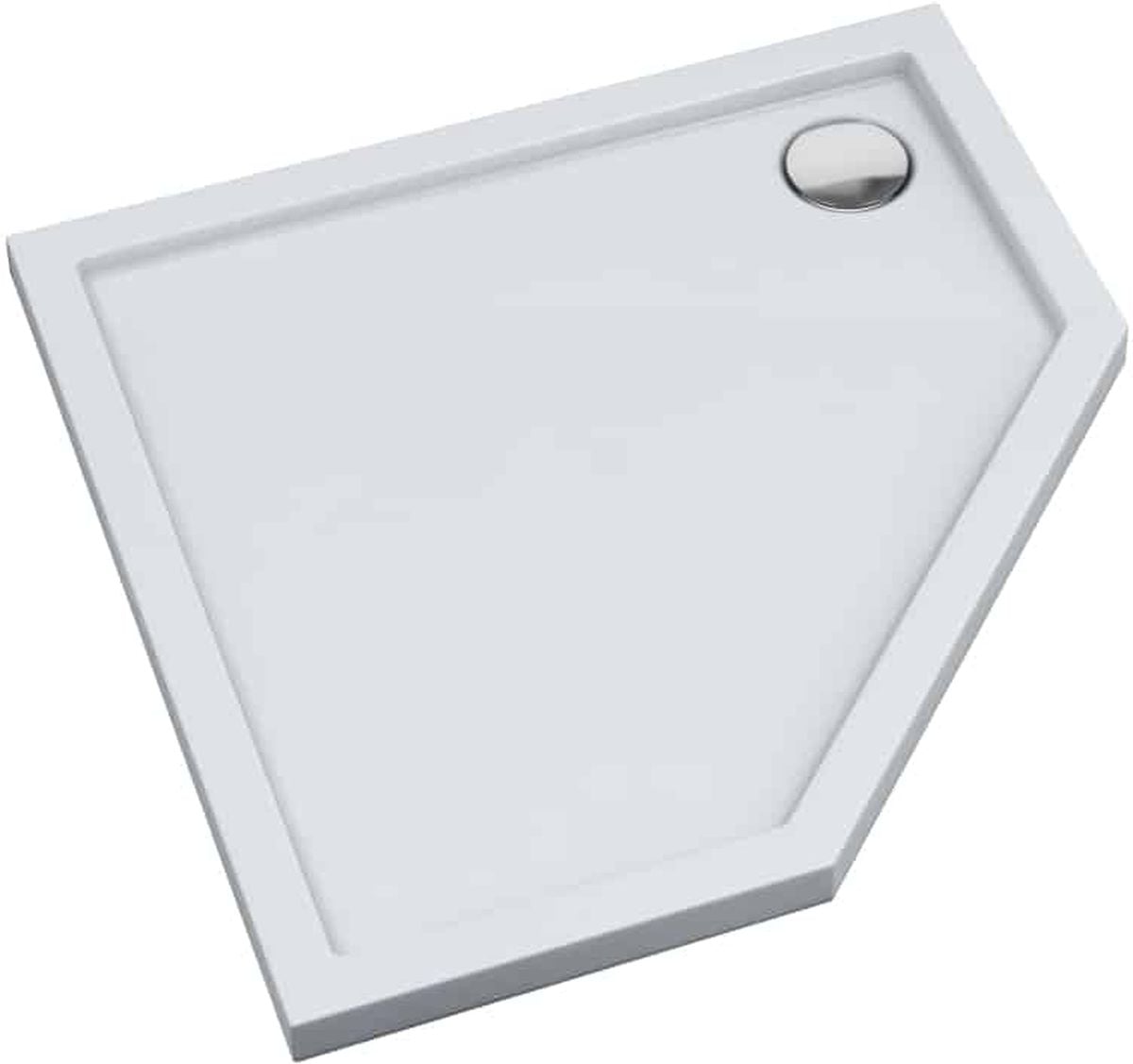 Schedpol Caspar New päťuholníková sprchová vanička 80x80 cm biela 3.2397