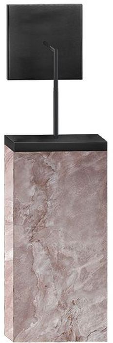 Abigali Marble Stone nástenná lampa 1x7 W čierna-hnedá MWLS-6617-606R