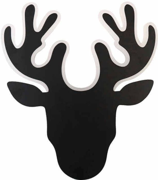 Abigali Origami nástenná lampa 1x3 W biela-čierna DEER-2-B