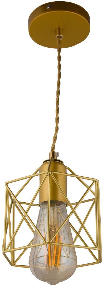 Abigali Gold Cage závesné svietidlo 1x40 W zlatá PLA-E27