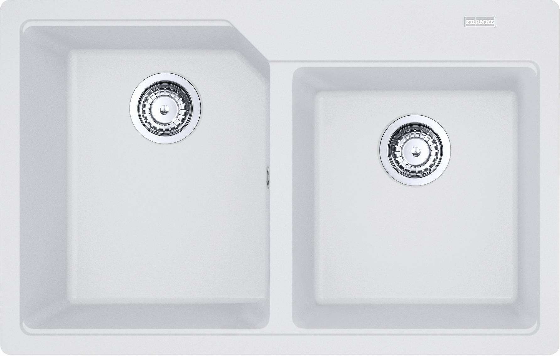 Franke Urban granitový drez 78x50 cm biela 114.0700.116