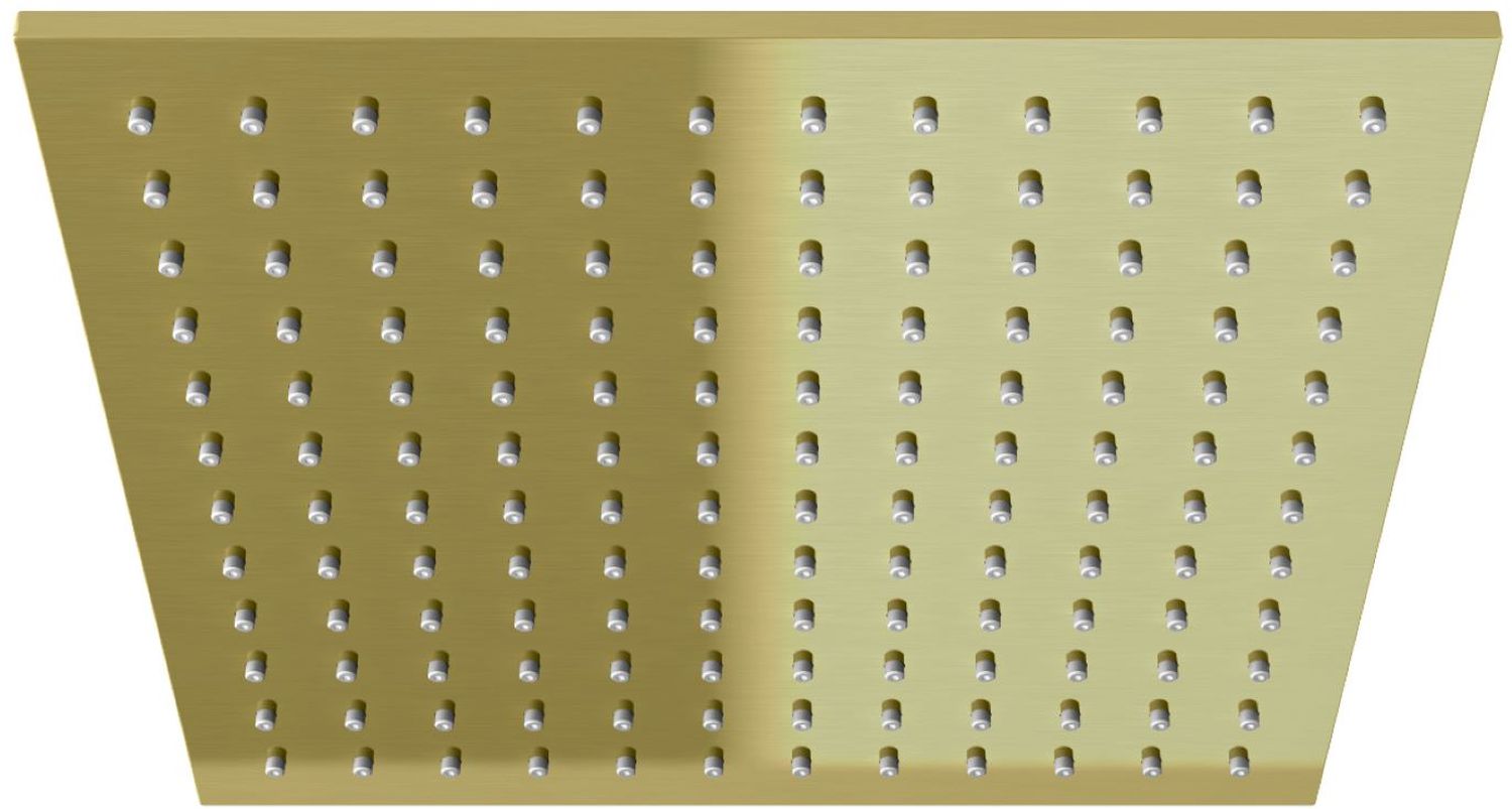 Kohlman Experience Brushed Gold horná/hlavová sprcha 30x30 cm štvorec || Q30EGDB